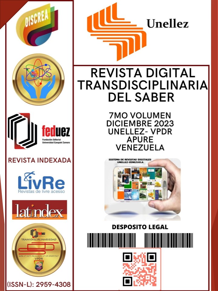 					Ver Vol. 7 Núm. 2 (2023): Revista Transdisciplinaria del Saber
				