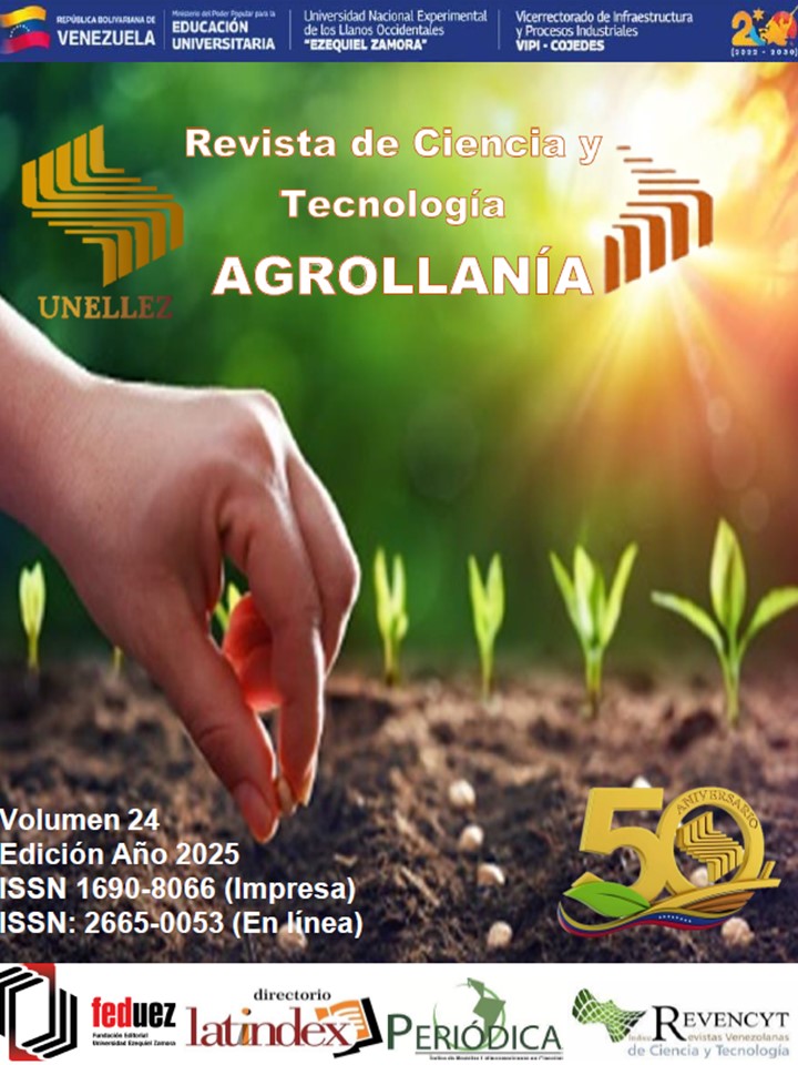 					Ver Vol. 24 (2025): REVISTA DE CIENCIA Y TECNOLOGÍA AGROLLANÍA
				